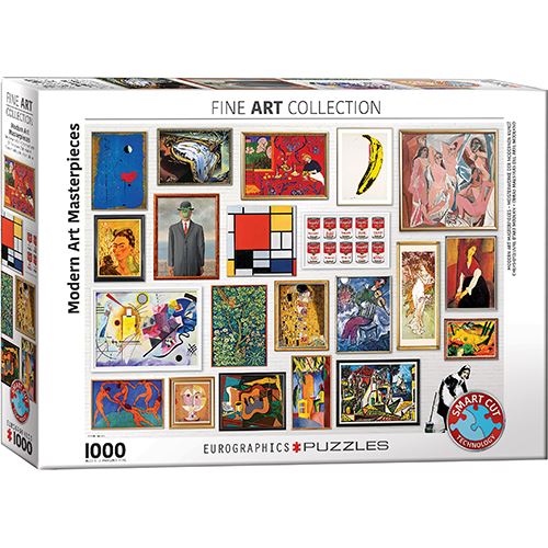 Puzzle Eurographics: Modern Fine Art Masterpieces - 1000 Peças Smart Cut | Inclui Póster - Sig Toys