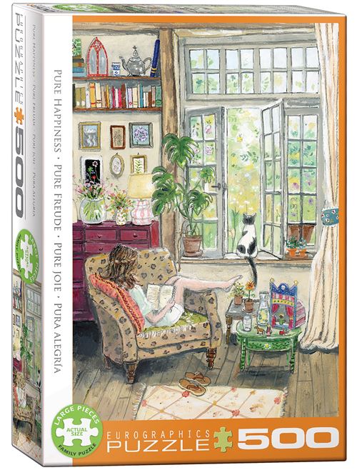 Puzzle Eurographics: Pure Happiness by Gwen Van Knippenberg - 500 Peças | Inclui Póster - Sig Toys