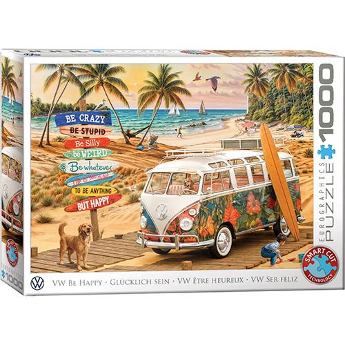 Puzzle Eurographics: Volkswagen Be Happy - 1000 Peças Smart Cut | Inclui Póster - Sig Toys