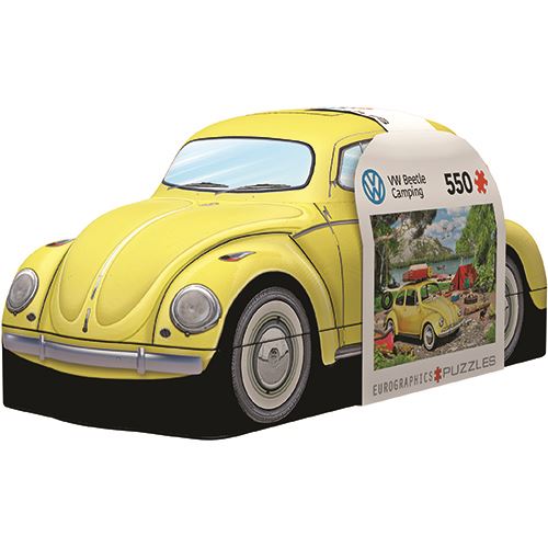 Puzzle Eurographics: Volkswagen Beetle Camping - 550 Peças | Inclui Póster - Sig Toys