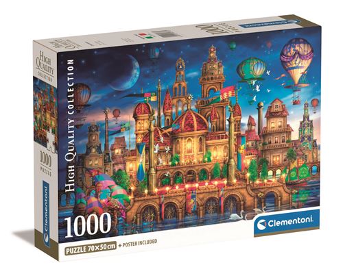 Puzzle High Quality Collection Compact: Downtown - 1000 Peças - Clementoni