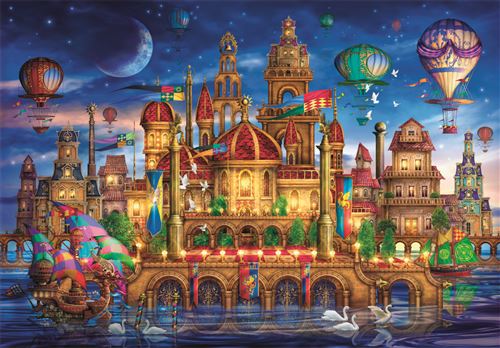 Puzzle High Quality Collection Compact: Downtown - 1000 Peças - Clementoni - Image 2