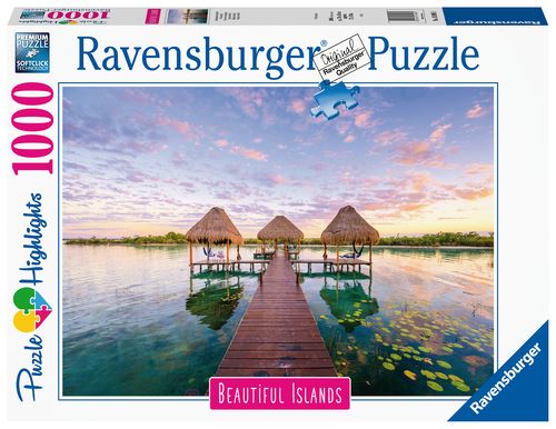 Puzzle Highlights Beautiful Islands Vista Tropical - 1000 Peças - Ravensburger