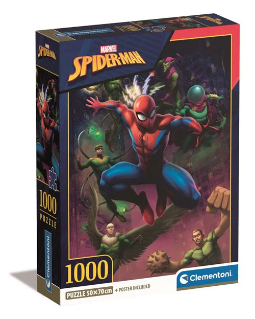 Puzzle Illustrazione Marvel: Spiderman - 1000 Peças - Clementoni