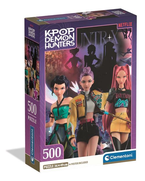 Puzzle Kpop Demon Hunters: Huntr/x - 500 Peças - Clementoni