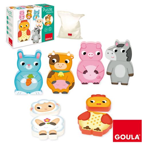 Puzzle Magnético Animais da Quinta - Goula