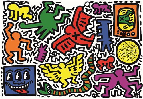 Puzzle Novo Art Series: Keith Haring - Imagem1 - 1000 Peças - Clementoni - Image 2