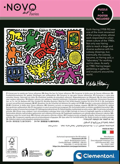 Puzzle Novo Art Series: Keith Haring - Imagem1 - 1000 Peças - Clementoni - Image 3