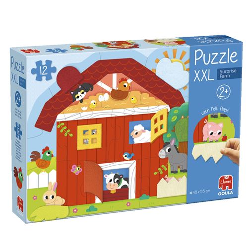 Puzzle Quinta com Efeito Surpresa - 12 Peças XXL - Goula | Diset