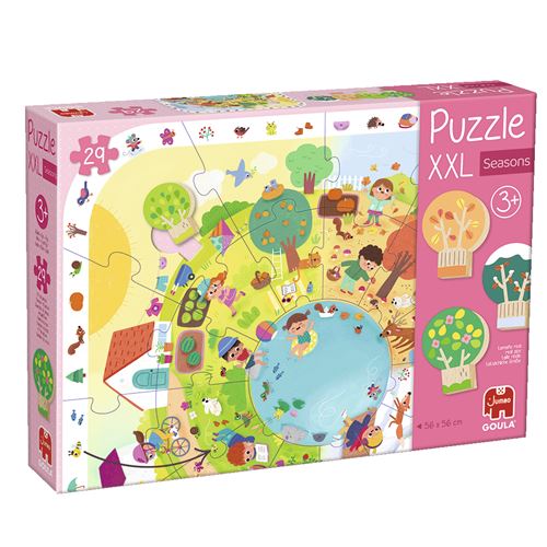 Puzzle Seasons - 25 Peças XXL + 4 Peças - Goula | Diset