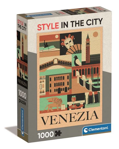 Puzzle Style in the City: Veneza - 1000 Peças - Clementoni