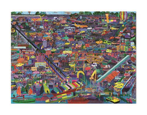 Puzzle Transportation of The World - 1000 Peças - Sig Toys - Image 2