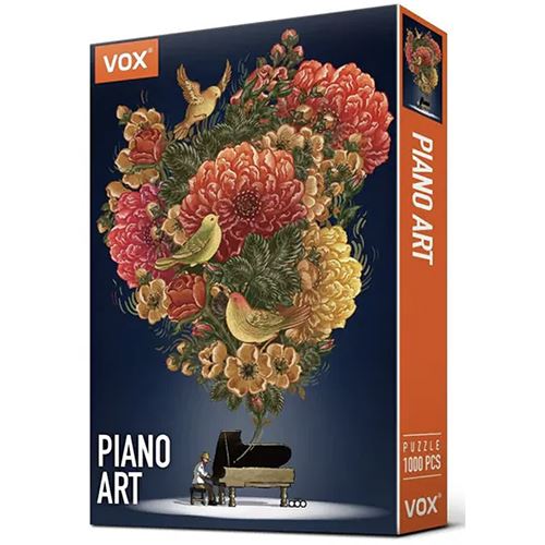 Puzzle Vox: Piano Art - 1000 Peças | Inclui Póster - Sig Toys