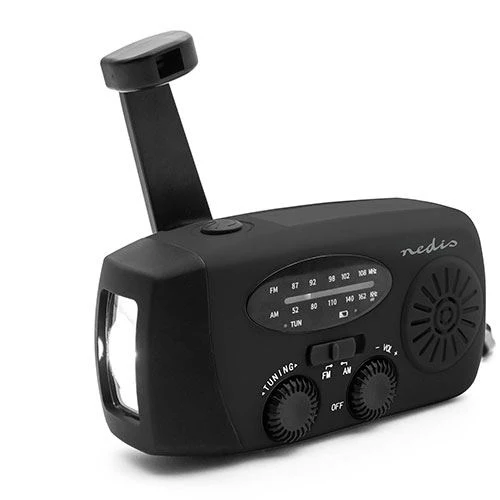 Rádio de Emergência Portátil Nedis RDFMCR2000BK - Preto
