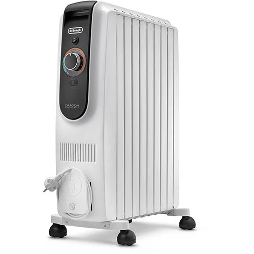 Radiador a Óleo Delonghi TRD50820 | 2000 W | 8 Elementos | Preto e Branco