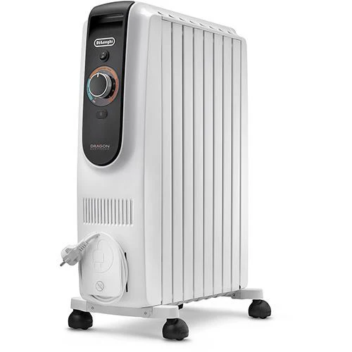 Radiador a Óleo Delonghi TRD50820 | 2000 W | 8 Elementos | Preto e Branco - Outlet - Grade A