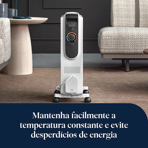 Radiador a Óleo Delonghi TRD50820 | 2000 W | 8 Elementos | Preto e Branco - Outlet - Grade A - Image 4