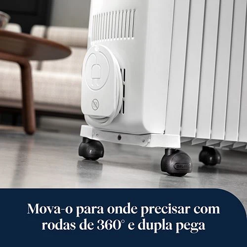 Radiador a Óleo Delonghi TRD50820 | 2000 W | 8 Elementos | Preto e Branco - Outlet - Grade A - Image 7