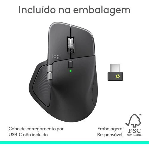Rato Bluetooth Logitech MX Master 4 - Graphite - Image 14