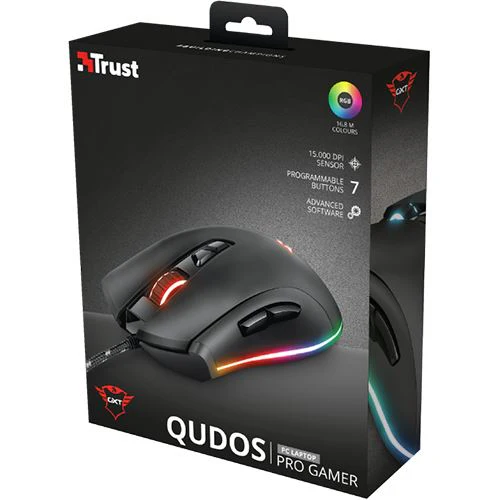 Rato Gaming Trust GXT 900 Qudos RGB - Preto - Image 3