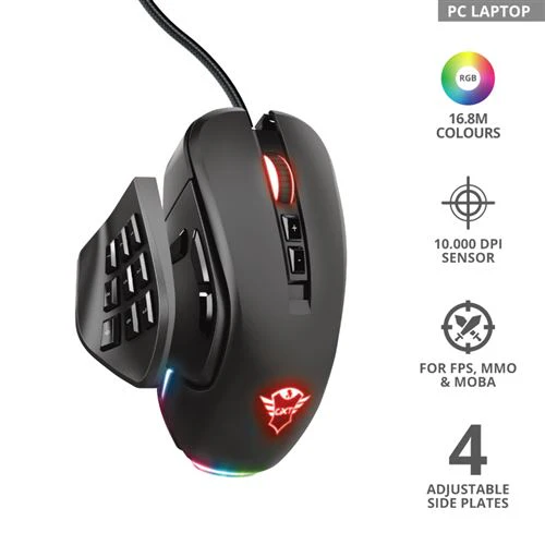 Rato Gaming Trust GXT 970 Morfix 1000DPI Preto - Image 9