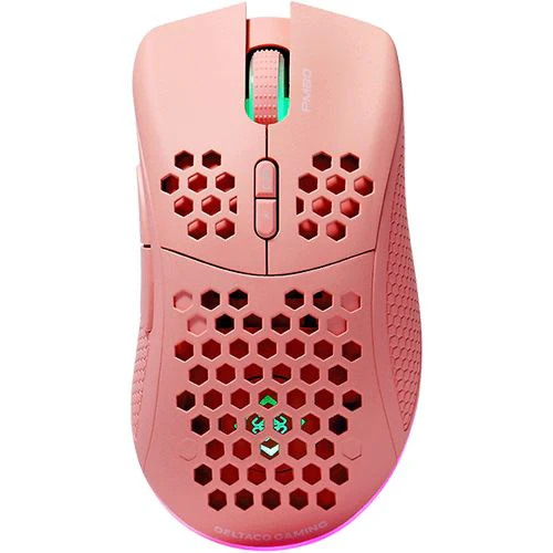 Rato Gaming Wireless Deltaco PM80 - Rosa
