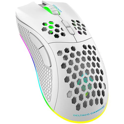 Rato Gaming Wireless Deltaco WM80 - Branco - Image 2