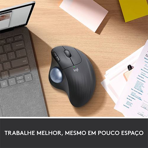 Rato Wireless Logitech Ergo M575S Trackball - Preto Grafite - Image 5