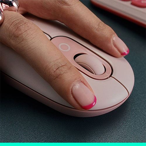 Rato Wireless Logitech Pop - Rosa - Image 5