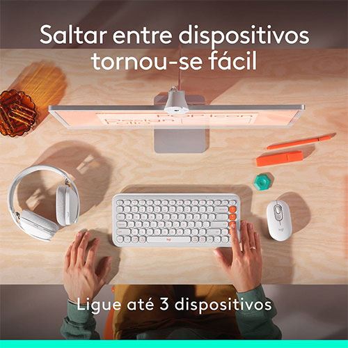 Rato Wireless Logitech Pop - Rosa - Image 6