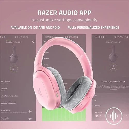 Auscultadores Gaming Bluetooth Razer Barracuda - Quartz - Image 7