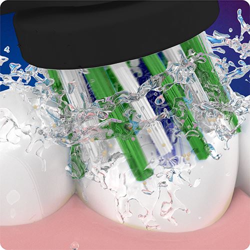 Recargas para Escovas de Dentes Elétrica Oral-B Cross Action com Clean Maximiser - Preto - 3 Uni. - Image 4