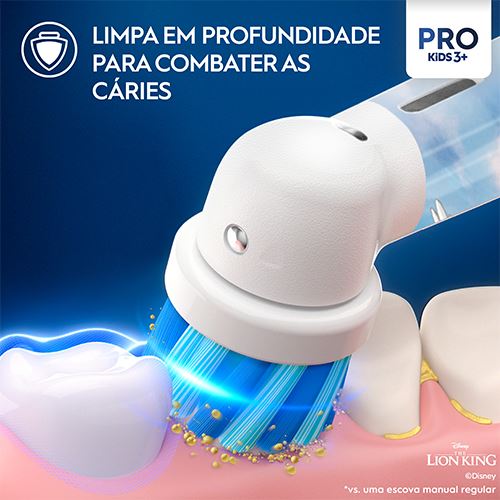 Recargas para Escovas de Dentes Elétrica Criança Oral-B Pro Kids 3+ Rei Leão - 4 Unidades - Image 2