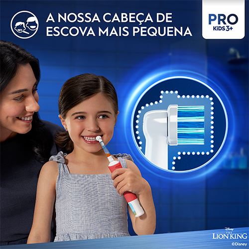 Recargas para Escovas de Dentes Elétrica Criança Oral-B Pro Kids 3+ Rei Leão - 4 Unidades - Image 3