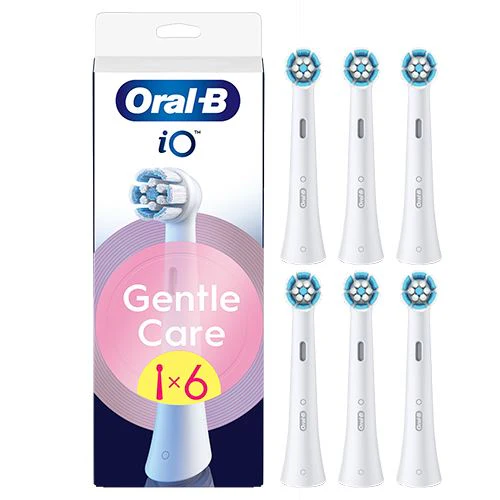 Recargas para Escovas de Dentes Elétrica Oral-B iO Gentle Care - Branco - 6 Unidades