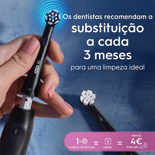 Recargas para Escovas de Dentes Elétrica Oral-B iO Gentle Care - Preto - 3 Unidades - Image 3