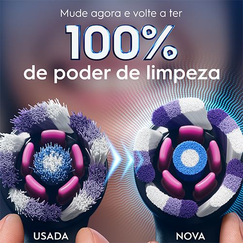 Recargas para Escovas de Dentes Elétrica Oral-B iO Radiant White - Preto - 6 Unidades - Image 5
