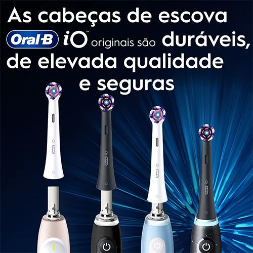 Recargas para Escovas de Dentes Elétrica Oral-B iO Radiant White - Preto - 6 Unidades - Image 6