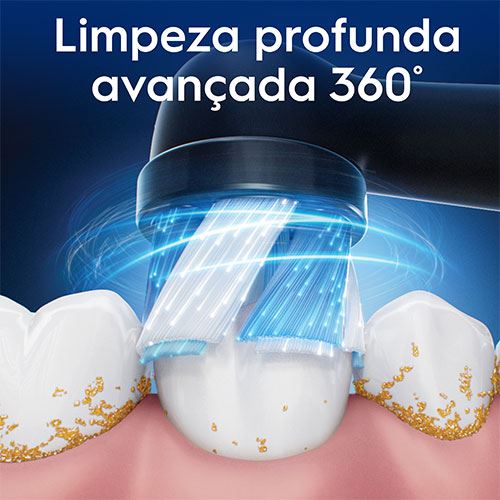 Recargas para Escovas de Dentes Elétrica Oral-B iO Ultimate Clean - Preto - 6 Unidades - Image 2