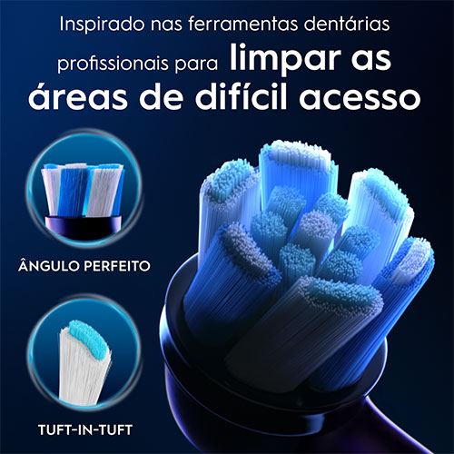 Recargas para Escovas de Dentes Elétrica Oral-B iO Ultimate Clean - Preto - 6 Unidades - Image 3