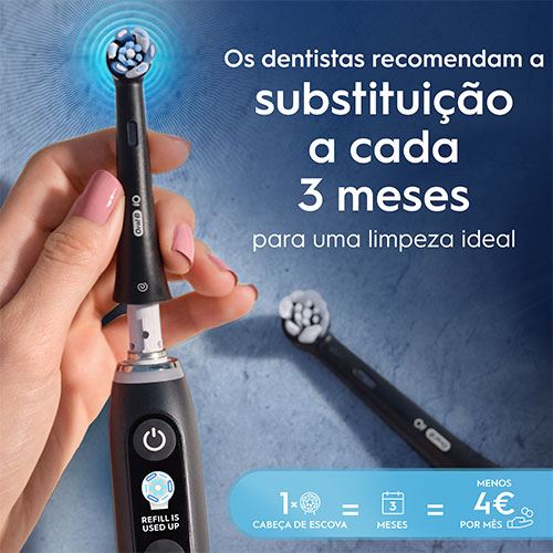 Recargas para Escovas de Dentes Elétrica Oral-B iO Ultimate Clean - Preto - 6 Unidades - Image 4