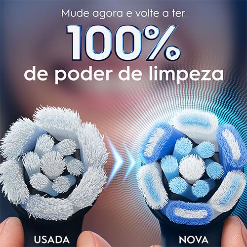 Recargas para Escovas de Dentes Elétrica Oral-B iO Ultimate Clean - Preto - 6 Unidades - Image 5