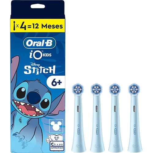 Recargas para Escovas de Dentes Elétrica Oral-B iO Kids 6+ Stitch - 4 Unidades