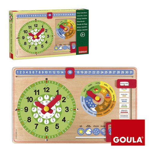 Relógio Calendário Português