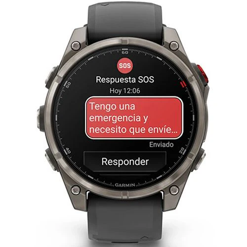 Relógio Desportivo Garmin Fénix 8 Pro - 47mm - Titânio | Bracelete Silicone Preta - Image 2