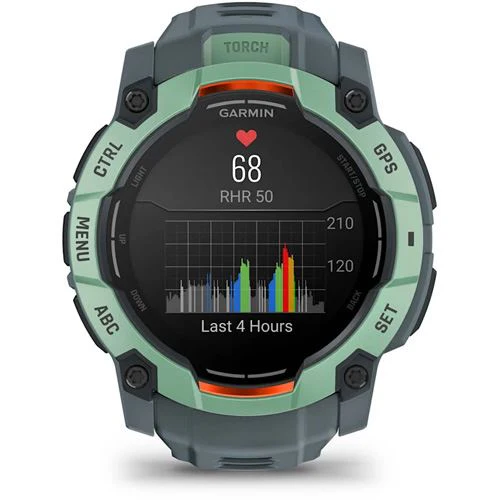 Relógio Desportivo Garmin Instinct 3 50mm AMOLED - Verde Neotropic/Crepúsculo (Edição Limitada) - Image 9