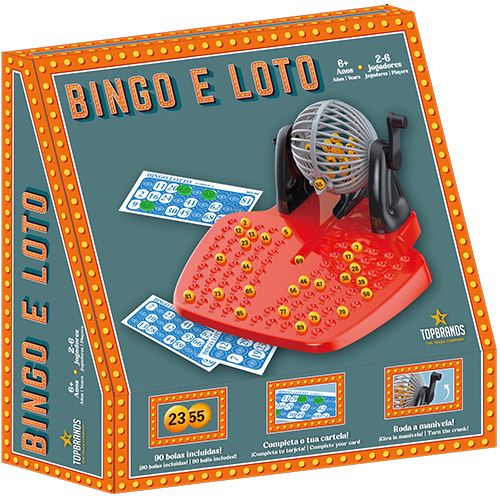 Jogo de Tabuleiro Bingo e Loto Retro Games - TopBrands