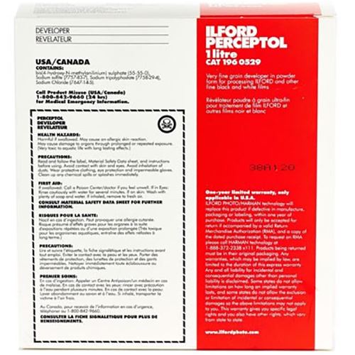 Revelador Ilford Perceptol 1L