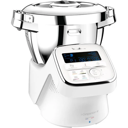 Robot de Cozinha Moulinex i-Companion XL + Cortador/Ralador - Branco Metalizado - Image 4