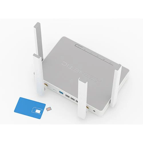 Router Keenetic Hero 4G+ (KN-2311) AX1800 Mesh Wi-Fi 6 4G + | Branco | Cinzento - Image 10